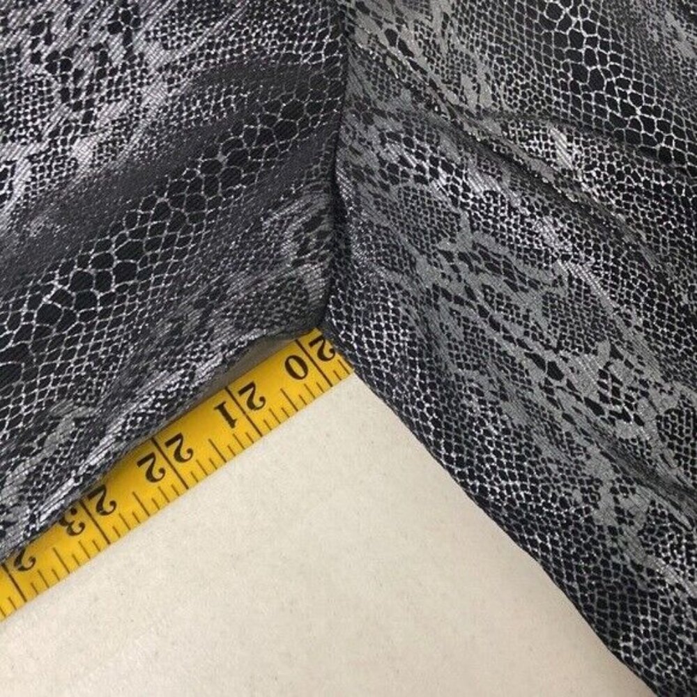 Focus Lifestyle Jacket Snake Print Black & Silver Fitted Size 12 - Picture 5 of 7